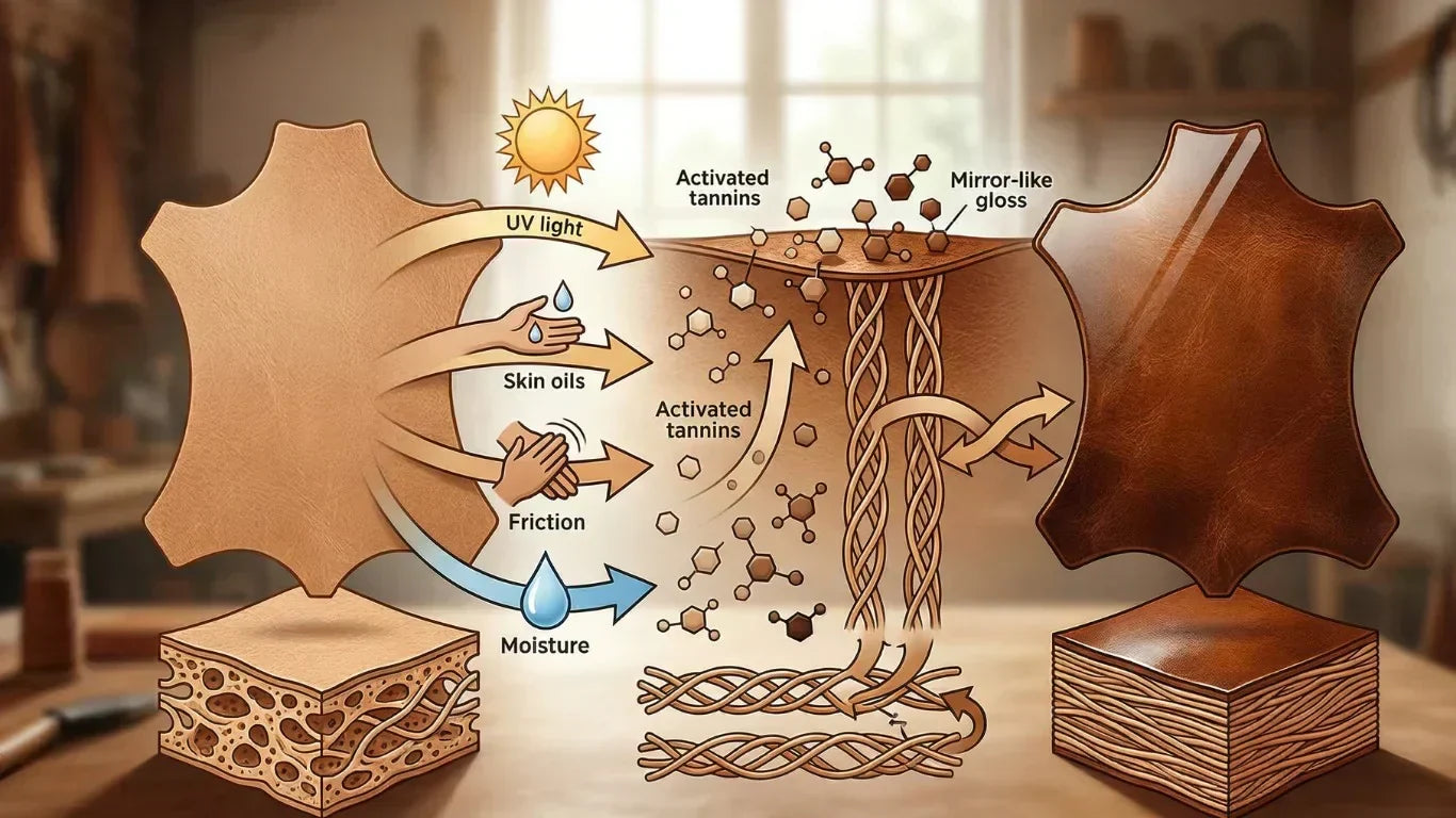 The Chemistry of the Patina in Animal Hides